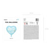 Picture of FOIL BALLOON HEART MUM TO BE BLUE 18 INCH